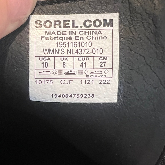 Brand new with tags Sorel black leather boots. Wedge III Chelsea bootie. - Picture 3 of 4